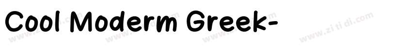 Cool Moderm Greek字体转换